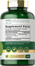Prickly Pear 1950 Mg | 180 Capsules | Nopal Cactus Supplement | Non-Gmo, Gluten Free