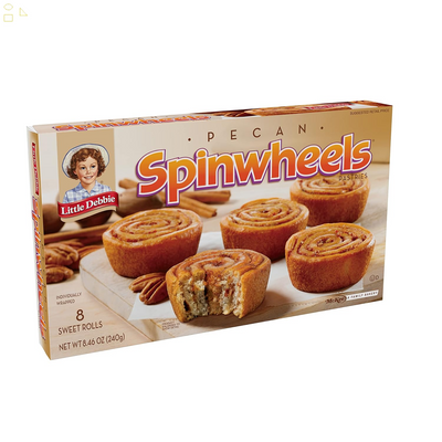 Little Debbie Pecan Spinwheels (8 Sweet Rolls in 1 Box)