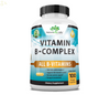 Vitamin B Complex with Vitamin C and Folic Acid - All B Vitamins 100 Veggie Caps