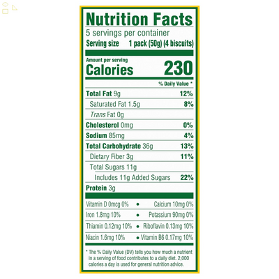 Belvita Toasted Coconut Breakfast Biscuits, 5 Packs (4 Biscuits per Pack)