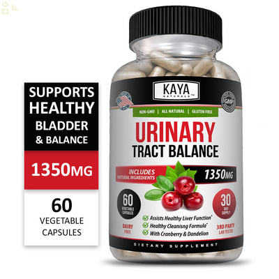 (2 Pack) Urinary Tract Balance 60Ct D Mannose W/ Cranberry Hibiscus Dandelion