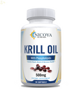Antarctic Krill Oil 500 Mg, 30 Softgels | Omega-3 EPA, DHA, with Astaxanthin