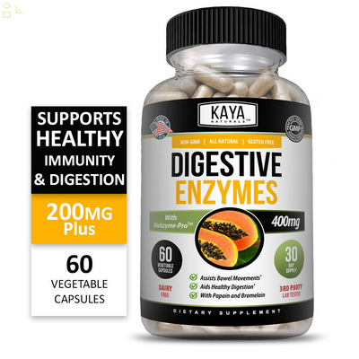 (2 Pack) Digestive Enzymes W/ Prebiotic & Probiotics, Gas, Constipation & Bloat