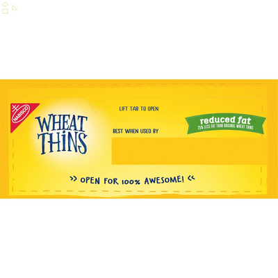Wheat Thins Reduced Fat Whole Grain Wheat Crackers, 8 Oz
