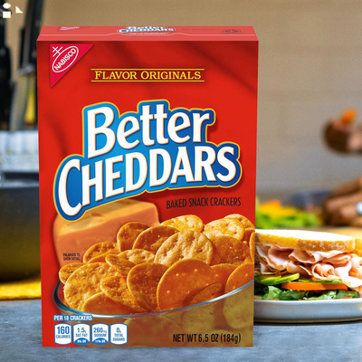 NABISCO Better Cheddars Baked Snack Crackers, 6.5 Oz