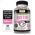 (2 Pack) Biotin Hair Growth 120Ct, Healthy Hair, Skin & Nails, with Calcium
