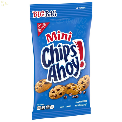 CHIPS AHOY! Mini Original Chocolate Chip Cookies, Big Bag, 3 Oz