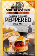 Southeastern Mills Peppered Gravy Mix with Sausage Flavor, 2.75 Oz Packing May Vary 