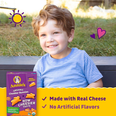 Annie'S Organic Cheddar Bunnies Baked Snack Crackers, 7.5 Oz.