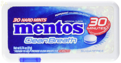 Mentos Cleanbreath Peppermint, 0.74 Oz