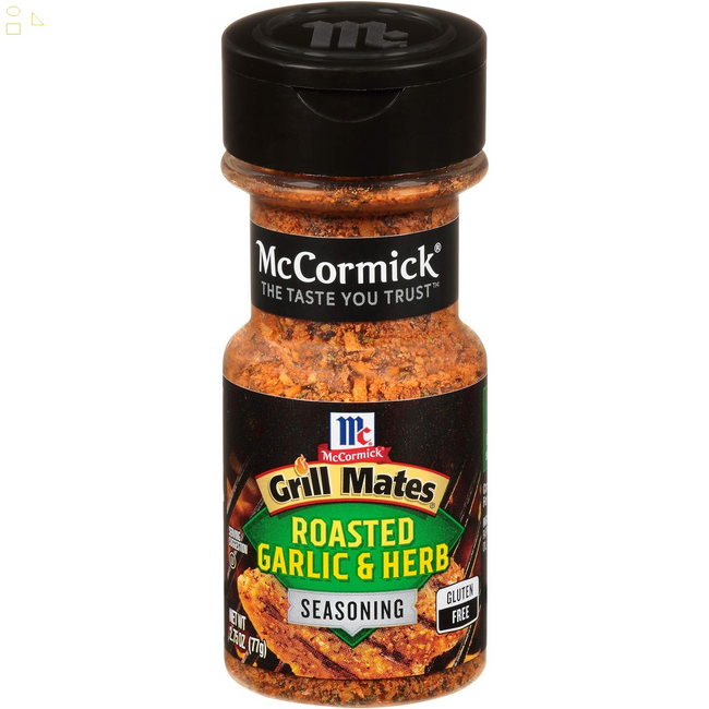 Mccormick Grill Mates Roasted Garlic & Herb Seasoning, 2.75 Oz Packaging may vary