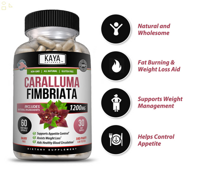(2 Pack) Caralluma 60Ct 1200Mg High Potency, Appetite Control