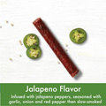 Lorissa'S Kitchen Grass Fed Beef Sticks, Jalapeño, 1 Oz. Stick - Made with 100% Grass-Fed Beef, Keto Friendly Snacks, Gluten Free, No Added Nitrites or Nitrates - (Packaging May Vary), Pack of 1