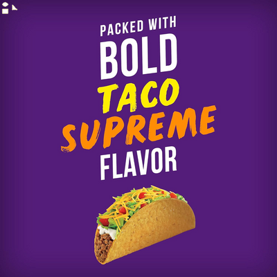 BIGS Taco Bell Taco Supreme Sunflower Seeds, Keto Friendly Snack, Low Carb Lifestyle, 5.35 Oz Bag