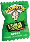 By the Cup Apple Warheads Extreme Sour Hard Candy, Individually Wrapped, 1 Lb Bag