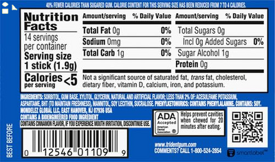 Trident, Original, 14-Ct