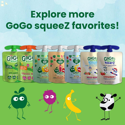 Gogo Squeez Happy Tummiez Organic Apple Strawberry Pomegranate Spinach, 3.2 Oz (Pack of 4), Kids Snacks with Prebiotic Fiber, Gluten Free, Nut Free, Dairy Free Gut-Friendly Snack