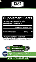 (2 Pack) Pure Moringa Oleifera - Superfood, Antioxidant, Greens Supplement 60 Ct