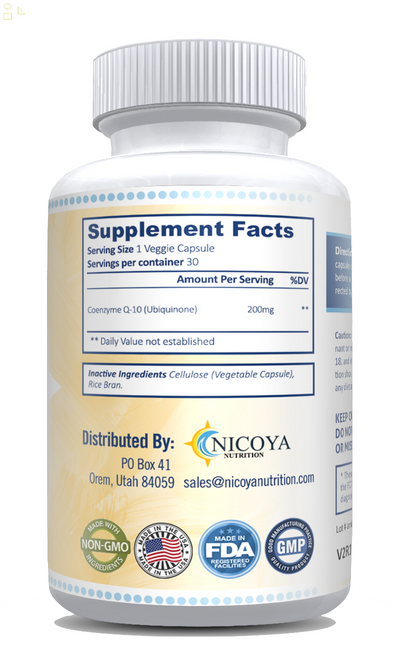 Coenzyme Q-10 200Mg Antioxidant, Heart Health, Cell Regeneration 30Ct