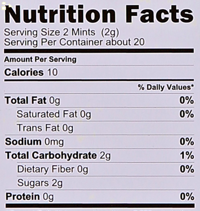 Vermints All Natural Peppermint Candy, 1.41 Oz