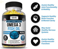 (2 Pack) Omega 3 Fish Oil, 60 Softgels, 100% Pure Sea-Harvested Pelagic Fish Oil