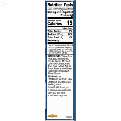 Ortega Seasoning Mix, Taco, 3 Ounce Packaging may vary