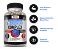 L-Arginine 60 Nitric Oxide Testosterone Booster Beta Alanine L Citrulline