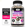 Myo & D-Chiro Inositol plus 60Ct, Women Hormone Support, Manage Stress