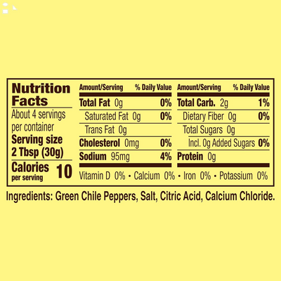 Old El Paso Mild Chopped Green Chiles, 1 Ct., 4.5 Oz. Packaging may vary