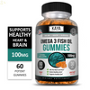Omega 3 Gummies 60Ct, Supports Joint Inflammation, Heart, Brain & Overall Health