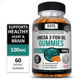 Omega 3 Gummies 60Ct, Supports Joint Inflammation, Heart, Brain & Overall Health