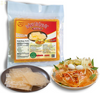 TANISA Chilli Rice Paper - Vietnamese Dried Spicy Rice Paper Snacks (11Cm, Square, 1.8 Oz) - Banh Trang Ot, Dried Chili, Gluten - Free, Snack Size, Non GMO, Vegan