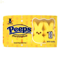 Okie Dokie Trading Co. Easter Bunny Sticker Bundled with Peeps Marshmallow Bunnies (4 Count X 2, Yellow/Pink)