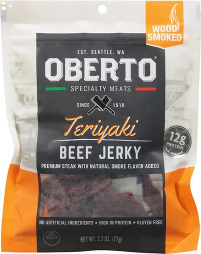 Oberto Teriyaki Natural Style Beef Jerky 2.7 Oz (1623U)