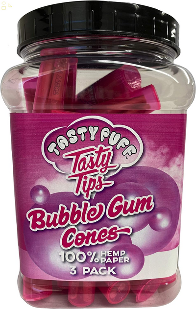 Bubble Gum Flavored Cones with Tasty Tips