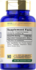 Coq10 200Mg | 200 Capsules | Mega Q-Sorb Coenzyme Q-10 | Vegetarian, Non-Gmo, Gluten Free