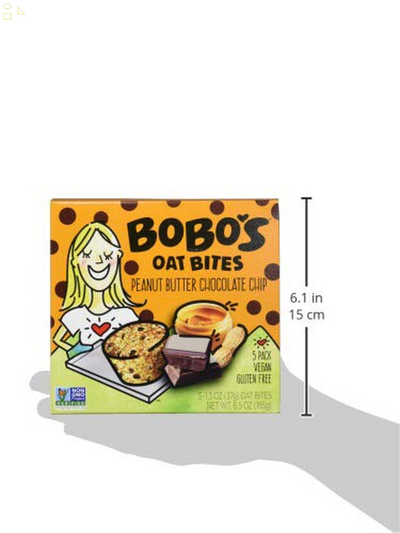 Bobo'S Oat Bites, Peanut Butter Chocolate Chip, 1.3 Ounce-5 Count(Pack of 1)