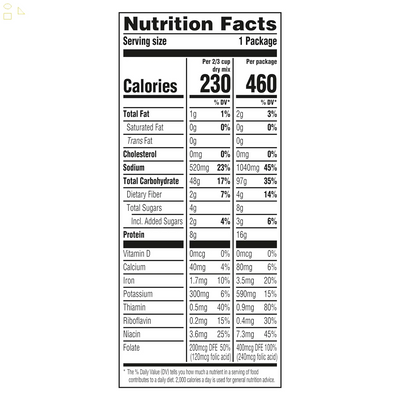 Knorr No Artificial Flavors Creamy Butter Pasta Sides Cooks in 7 Minutes, 4.5 Oz Regular Packing May Vary