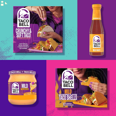 Taco Bell Mild Seasoned Flavor Crunchy Taco Shells, 12 Ct, 4.8 Oz Box