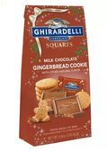 Ghirardelli Christmas Milk Chocolate Gingerbread Cookie Squares Bag - 4.8Oz