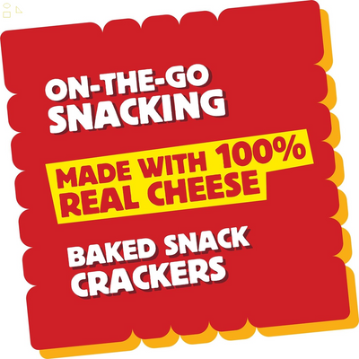 Cheez-It Cheese Crackers, Baked Snack Crackers, Lunch Snacks, Extra Cheesy, 12.4Oz Box (1 Box)
