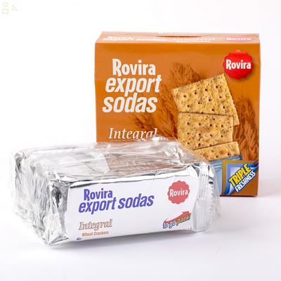 Rovira Whole Wheat Crackers - Crunchy and Tasty Snack for Tea or Coffee - 9 Oz (Pack of 1)