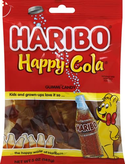 Haribo Happy-Cola Gummies Bag, 5 Oz