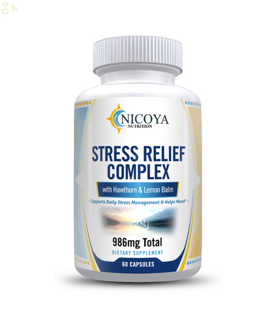 Natural anti Anxiety, Stress Relief, Mood Boosting, Mental Clarity & Energy 60CT