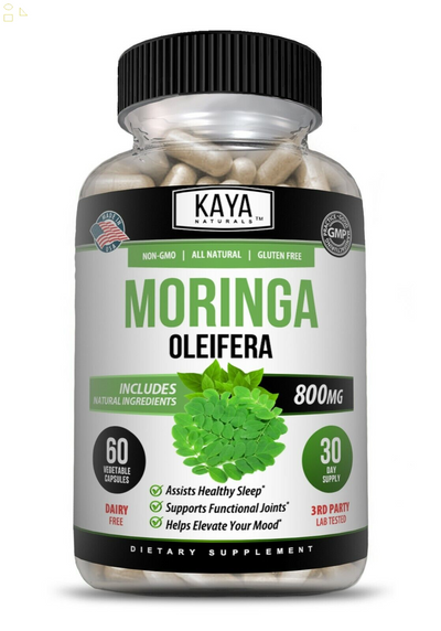 (2 Pack) Pure Moringa Oleifera - Superfood, Antioxidant, Greens Supplement 60 Ct