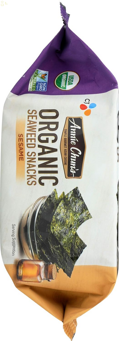 Annie Chun'S Snack Seaweed Sesame Organic, 0.35 Oz,1-Sample Pack