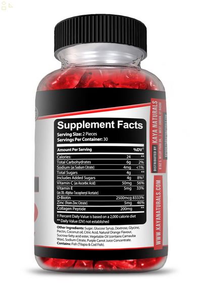 Collagen Vitamin Gummies for Hair Skin & Nails, Premium Collagen Supplement