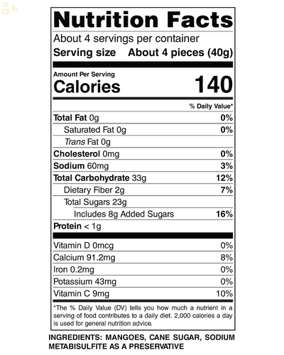 [1 Resealable Bag] — 6Oz (170G) — Classic Dried Fruit: Tasty Mango