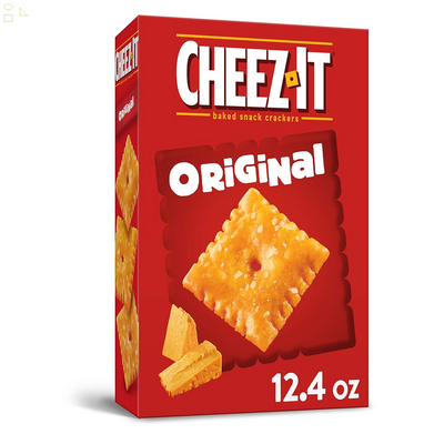Cheez-It Baked Snack Cheese Crackers, Original, 12.4 Oz Box