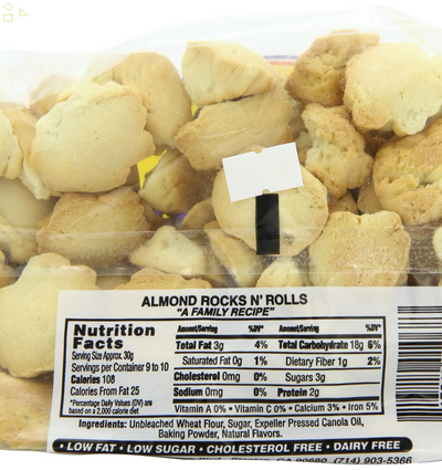 St Amour Rocks N Rolls French Munching Cookies, Almond, 10 Ounce